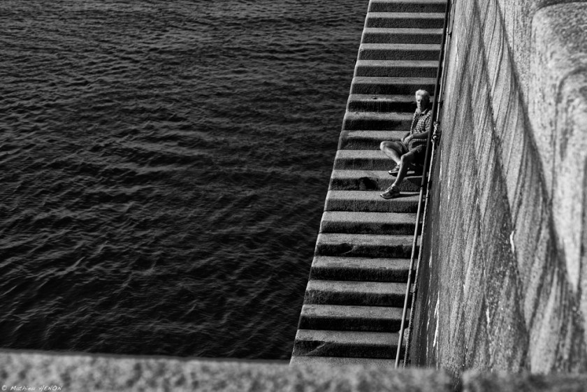 Dans le port de Cherbourg